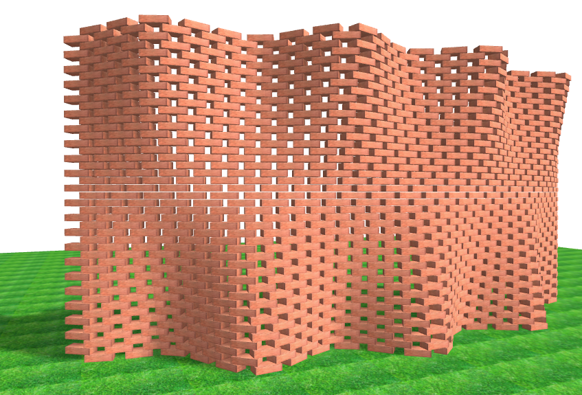 Parametric Brick Wall - ShapeDiver